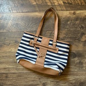 Multi Color Woven Tote Bag